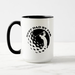 Mug Best Dad By Par Par Modern Golf Golf