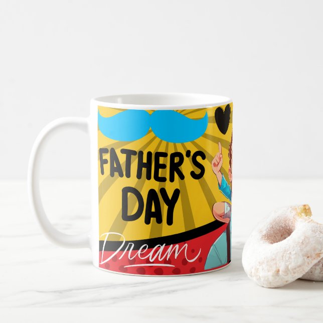 Mug Best Dad Love Dad, Father's Day, Dad Gift (Avec donut)