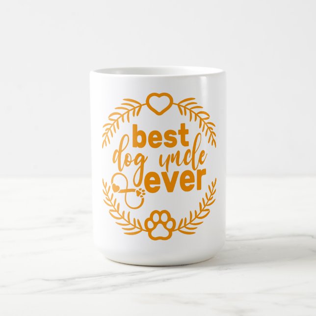 Mug Best Dog Uncle Ever Style Cool cadeau Anniversaire (Centre)