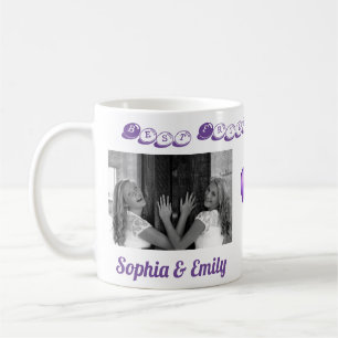 Mug Best Friends Besties BFF Ajouter 2 Photos Noms mig