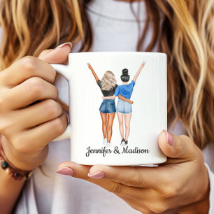 Mug Best Friends BFF Besties Friendship Nom personnali