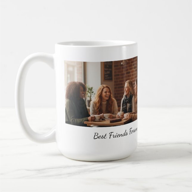 Mug Best Friends Forever Custom Photo Personalized Cof (Gauche)