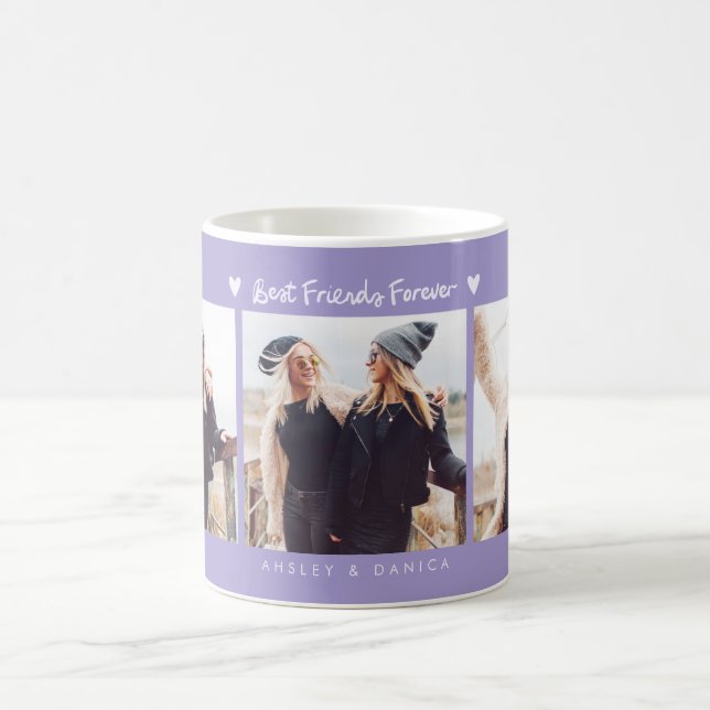 Mug Best Friends Forever Photo Multi Photo Lilac (Centre)