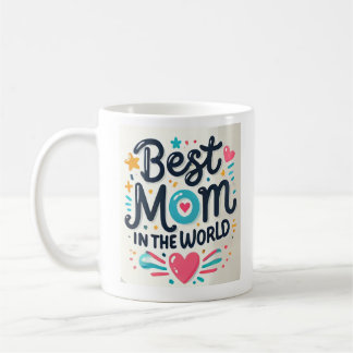 Mug Best Mom in the World – Taza con diseño divertido