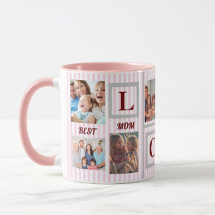 Mug Best Mom LOVE Custom Photo Café