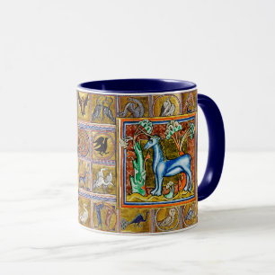 MUG BESTIAIRE MÉDIÉVAL, UNICORNE, ANIMAUX FANTASTIQUES
