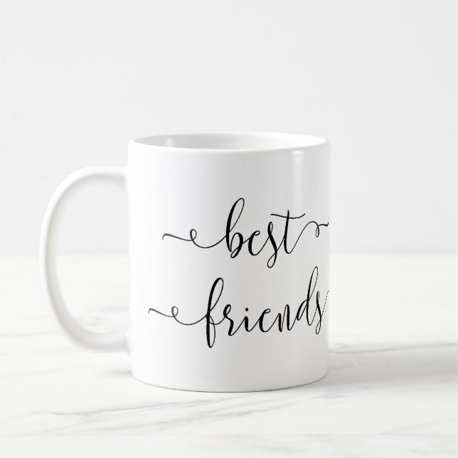 Mug besties cadeaux d'anniversaire cadeau de fête d'am (Gauche)