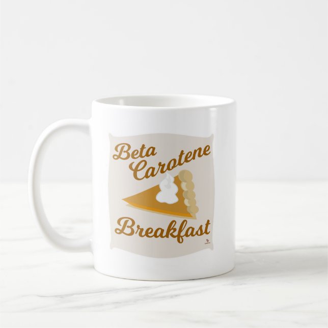 Mug Beta Carotène Petit déjeuner Citrouille Pie Love (Gauche)
