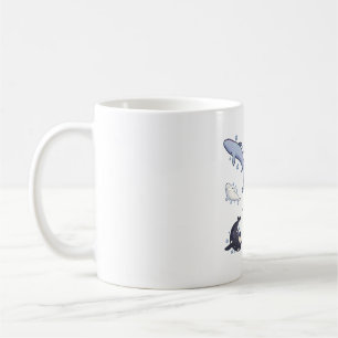 Mug Béton baleine Délice � joli art animal
