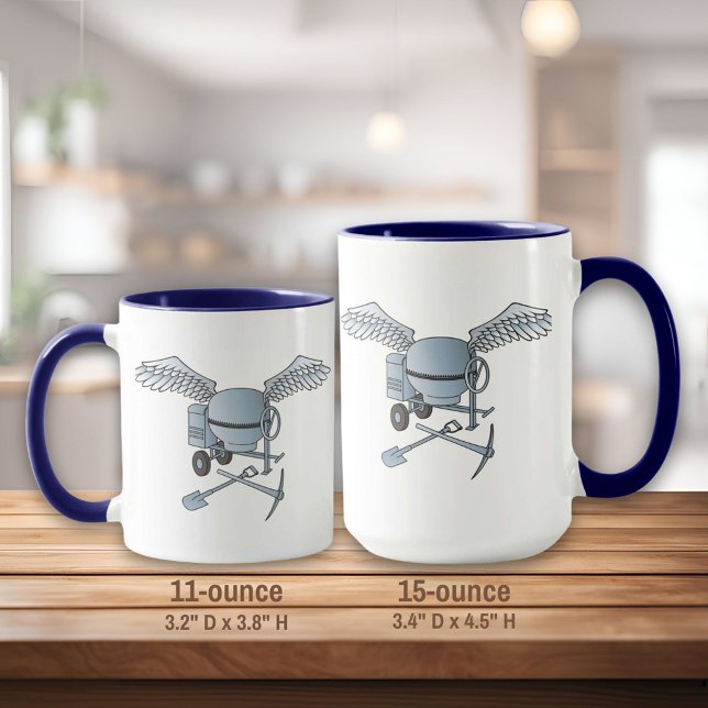 Mug Béton bleu-gris (Créateur téléchargé)