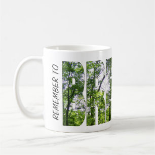 Mug Beurre à café blanc classique "Pensez à PAIER"