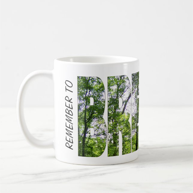 Mug Beurre à café blanc classique "Pensez à PAIER" (Gauche)