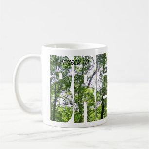 Mug Beurre à café blanc classique "Pensez à PAIER"