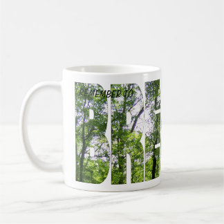 Mug Beurre à café blanc classique "Pensez à PAIER"