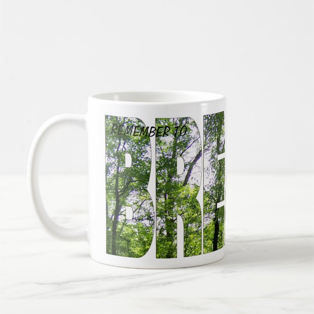 Mug Beurre à café blanc classique "Pensez à PAIER" (Gauche)