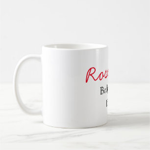 Mug beurre corporel à la rose ajoutez votre nom de tex
