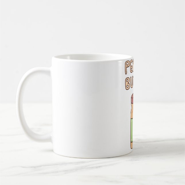 Mug Beurre d'arachide mignonne Doodé de pot (Gauche)