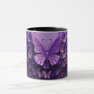 Mug Beurre de café en 3D violet
