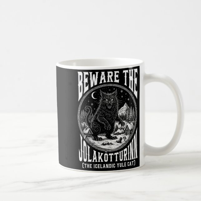 Mug Beware The Jolakotturinn Yule Cat Icelandic Christ (Droite)
