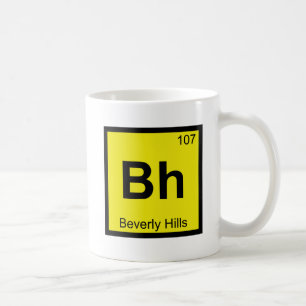 Mug Bh - Symbole de chimie de Beverly Hills en Califor