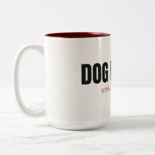 Mug bi-ton pour personne de chien avec un problème
