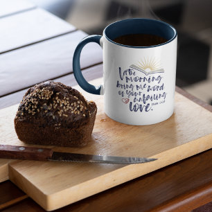 Mug Bible Verse Psaume 143:8 INJUSTIFIANT BEAU café