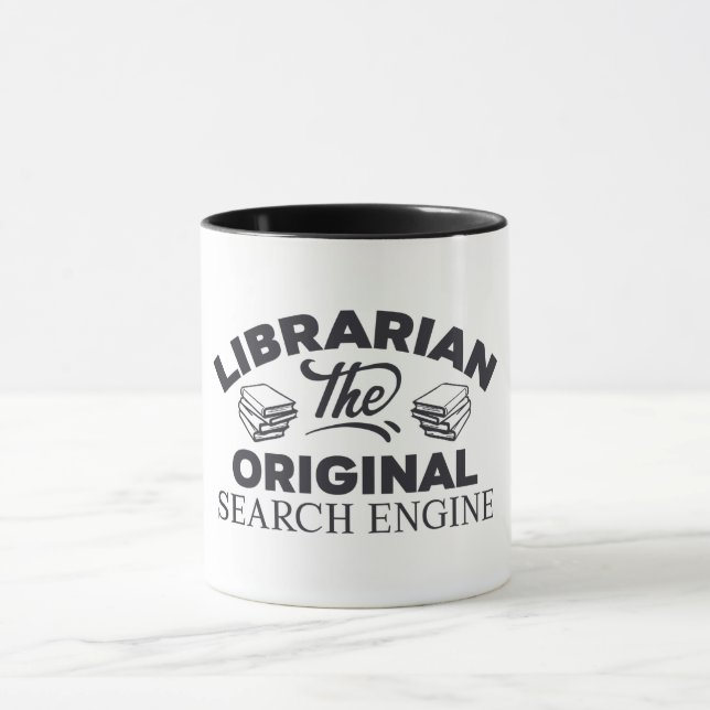 Mug Bibliothécaire Le Moteur de recherche original (Centre)