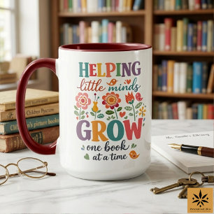 Mug Bibliothécaire Scolaire Personnalisé   École Heure