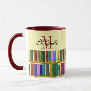 Mug Bibliothèque pour le génie. Livres pour étudiants 