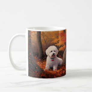 Mug Bichon Frise à l'automne Feuilles automne Inspire