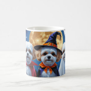 Mug Bichon Frise Chiens Citrouille Halloween Funny