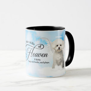 Mug Bichon Frise Dog Angel Custom Pet Memorial