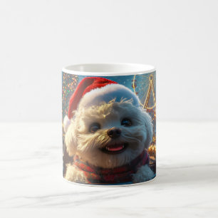 Mug Bichon Frise Montagnes Russes Noël