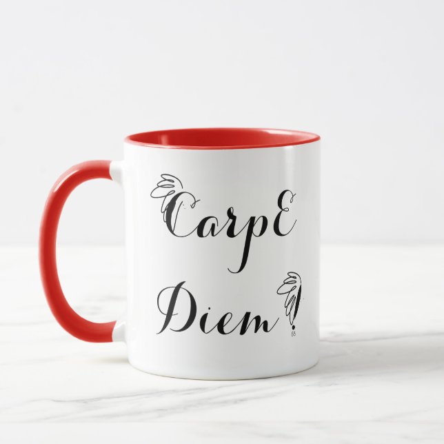 Mug bicolore 6 Carpe Diem (Gauche)