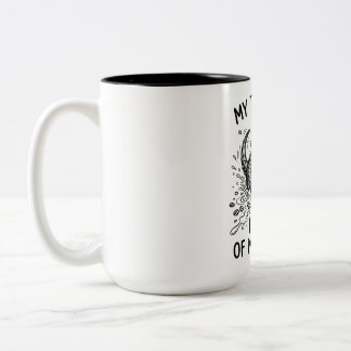 Mug bicolore - Citation de loutre lunatique Compag