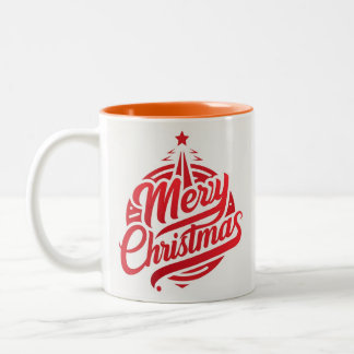 Mug bicolore joyeux Noël