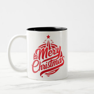 Mug bicolore joyeux Noël