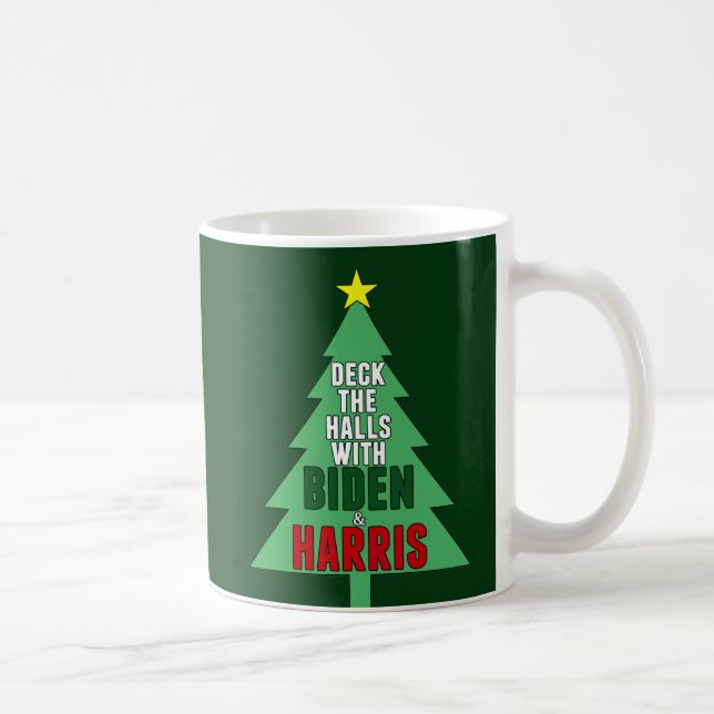 Mug Biden Harris Arbre de Noël Deck the Halls (Droite)