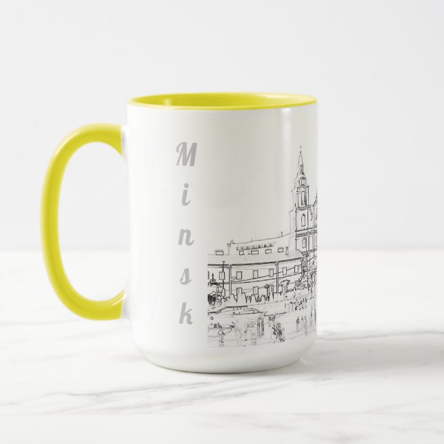 Mug Biélorussie Б е л р а у с  de Minsk  de  Architect (Gauche)
