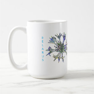 Mug Biélorussie Б л а р у с Coupe de café à la fleur d