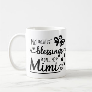 Mug Bienheureux Mimi - Meilleure grand-mère - Ajouter 