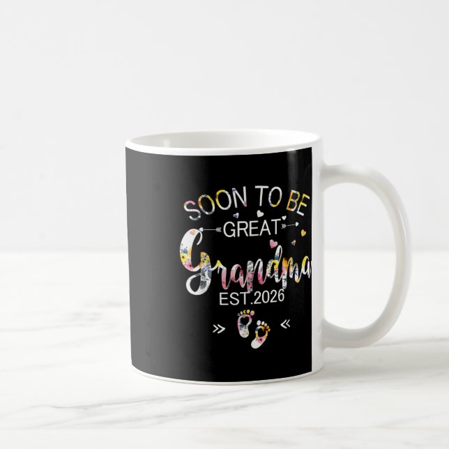 Mug Bientôt Être Grand Grand-Mère 2026 Fête Des Mères  (Droite)