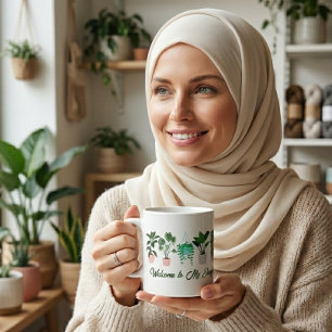 Mug Bienvenue à My Jungle Funny Plante Lover Design