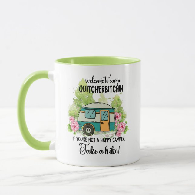 Mug Bienvenue Au Camp Quitcherbitchin (Gauche)