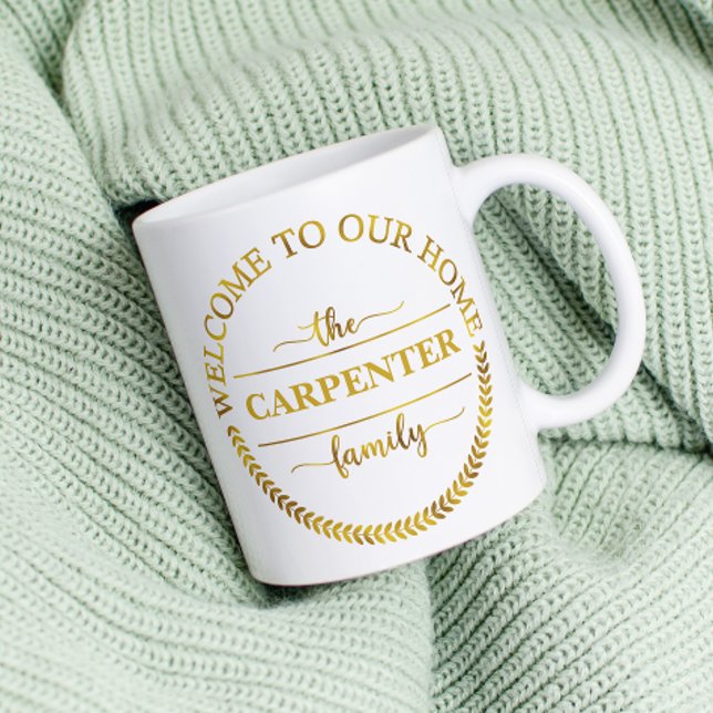 Mug Bienvenue dans notre maison Famille personnalisée  (Créateur téléchargé)