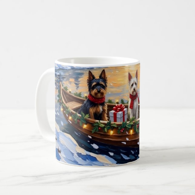 Mug Biewer Terrier Christmas Boat Holiday (Devant gauche)