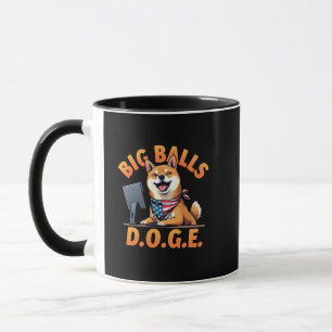 Mug Big Balls Doge Département de l'efficacité du gouv