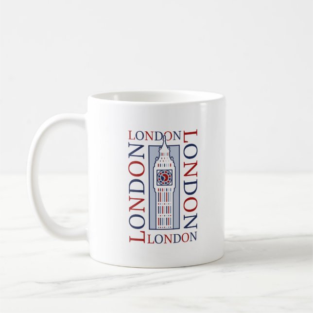Mug Big Ben Clock Tower Design britannique (Gauche)