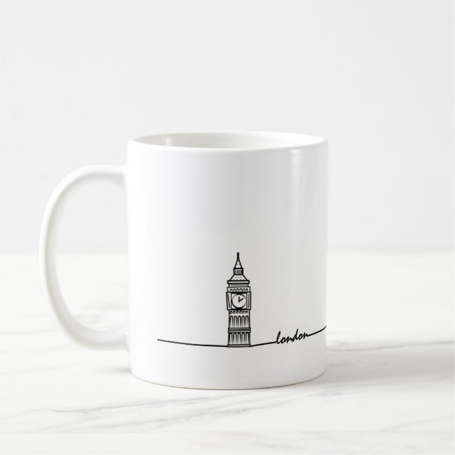 Mug Big Ben London Mug, Big Ben Mug, London Don (Gauche)