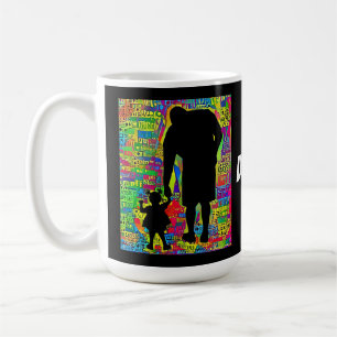 Mug Big Daddy et Baby enseigner la silhouette d'appren